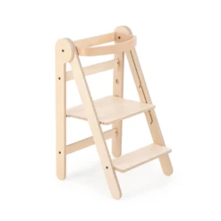 MamaToyz MamaToyz Folding Learning Tower Natural Beech Wood Montessori Child Safety Platform