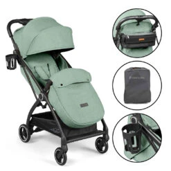 Ickle Bubba Ickle Bubba Aries Prime Auto Fold Stroller - Sage Green