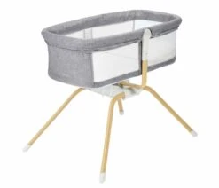 Babymore Babymore Air Motion Gliding Crib - Slate