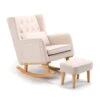 Babymore Babymore Lux Nursing Rocking Chair & Foot Stool – Cream -Push Chair Expert Sales 2670010S 7 scaled 1