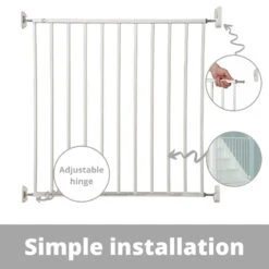 Callowesse Callowesse Metal Screw Fitted Baby Stair Gate W76-81cm - White 5 Callowesse Callowesse Metal Screw Fitted Baby Stair Gate W76-81cm - White -Push Chair Expert Sales 4 3 png