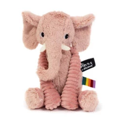 Les Ptipotos Les Ptipotos Plush Cuddly Toy: Eddie The Elephant - Pink