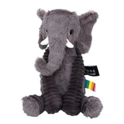 Les Ptipotos Les Ptipotos Plush Cuddly Toy: Eddie The Elephant - Grey
