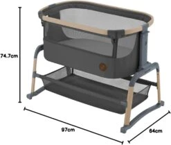 Maxi-Cosi Maxi-Cosi Iora Air Co-Sleeper Crib - Beyond Graphite -Push Chair Expert Sales 51FeitRhVlL. AC SL1300