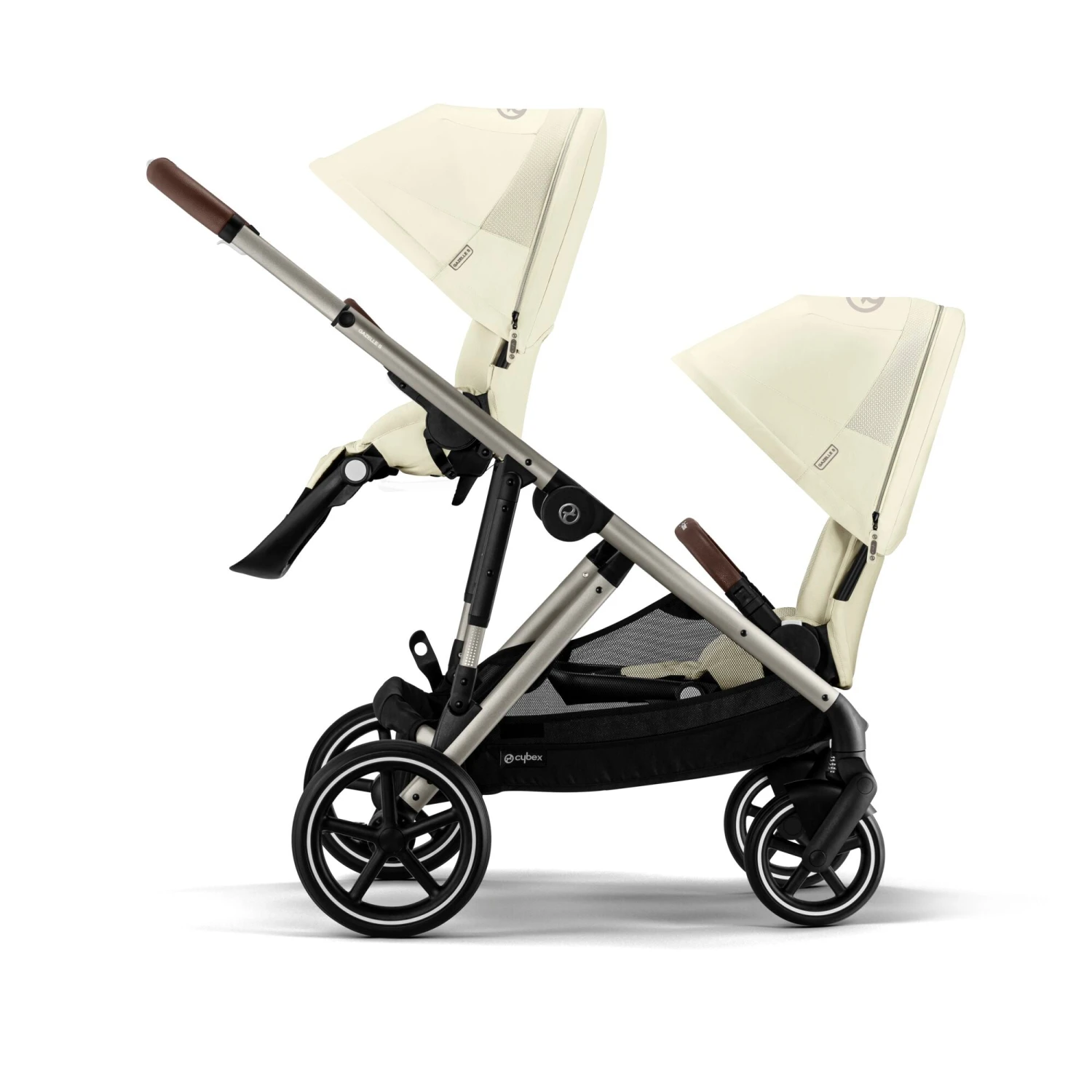 Cybex Cybex Gazelle S Twin Pushchair with Second Seat Unit - Seashell Beige Cybex Cybex Gazelle S Twin Pushchair With Second Seat Unit - Seashell Beige -Push Chair Expert Sales 5 24