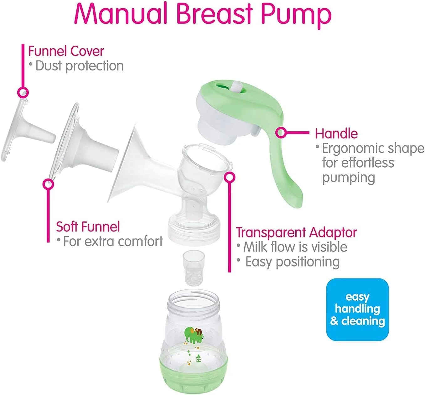 MAM MAM Soft Silicone Manual Breast Pump - Green MAM MAM Soft Silicone Manual Breast Pump - Green -Push Chair Expert Sales 61NDMEfRmIL. AC SL1500