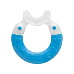MAM MAM Bite & Brush Teether Ring - Blue