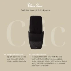Silver Cross Silver Cross Clic Fleece Lined Footmuff - Space -Push Chair Expert Sales 61yJ8JYeg L. AC SL1500