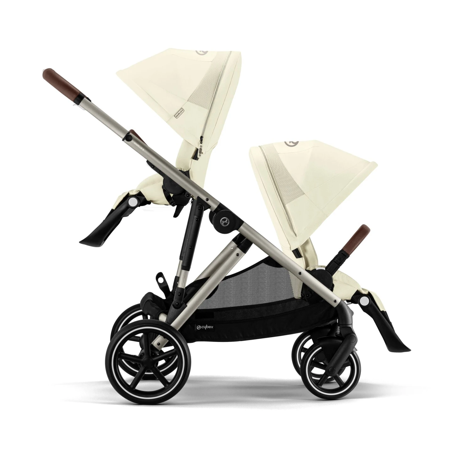 Cybex Cybex Gazelle S Twin Pushchair with Second Seat Unit - Seashell Beige Cybex Cybex Gazelle S Twin Pushchair With Second Seat Unit - Seashell Beige -Push Chair Expert Sales 6 24
