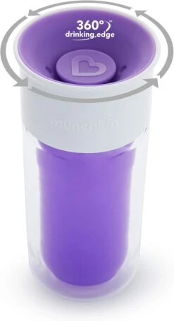 Munchkin Munchkin 9oz Miracle 360 Spill-Proof Personalised Insulated Cup - Purple 4 Munchkin Munchkin 9oz Miracle 360 Spill-Proof Personalised Insulated Cup - Purple -Push Chair Expert Sales 7156UxbEk5L. AC SL1500