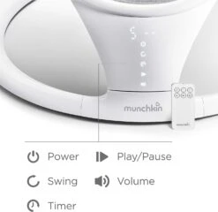 Munchkin Munchkin Bluetooth Enabled Newborn Swing / Rocker – White -Push Chair Expert Sales 71d9qYNsAlL. AC SL1500