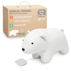 Little Big Friends Little Big Friends: Sea Collection Pull-String Musical Animal Toy - Nathan The Polar Bear -Push Chair Expert Sales 71jhyktBdKL. SL1500