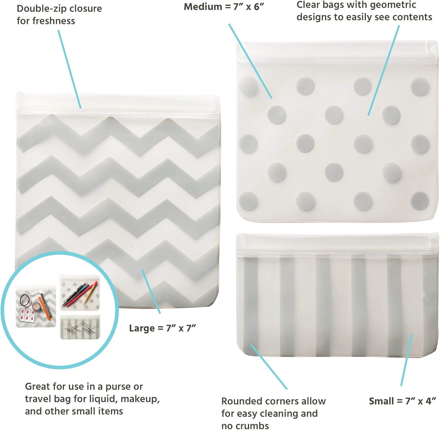 JL Childress JL Childress See ‘N Save 3 Piece Reusable Food and Snack Bag – Grey JL Childress JL Childress See ‘N Save 3 Piece Reusable Food And Snack Bag – Grey -Push Chair Expert Sales 71mSCOmz0 L. AC SL1500