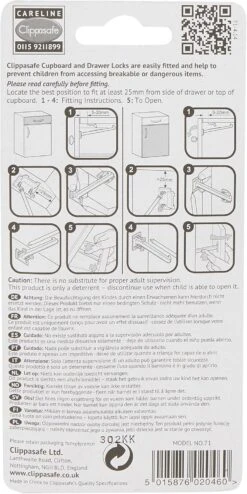 Clippasafe Clippasafe Cupboard And Drawer Locks – 6 Pack 4 Clippasafe Clippasafe Cupboard And Drawer Locks – 6 Pack -Push Chair Expert Sales 81AtkeNFiwL. AC SL1500