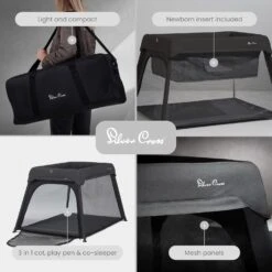 Silver Cross Silver Cross Slumber 3-in-1 Travel Cot & Playpen - Carbon Black 6 Silver Cross Silver Cross Slumber 3-in-1 Travel Cot & Playpen - Carbon Black -Push Chair Expert Sales 81HQu gx9pL. AC SL1500