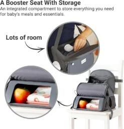 Baby To Love Baby To Love Travel Up Backpack Chair & Booster Seat - Anthracite -Push Chair Expert Sales 81H Ic1ovdL. AC SL1500