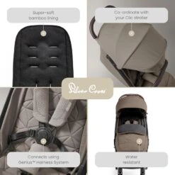 Silver Cross Silver Cross Clic Fleece Lined Footmuff - Cobble -Push Chair Expert Sales 81bT7ftZM2L. AC SL1500