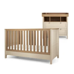 Mamas & Papas Mamas & Papas Harwell 2 Piece Nursery Furniture Set With Cot Bed And Dresser - Cashmere