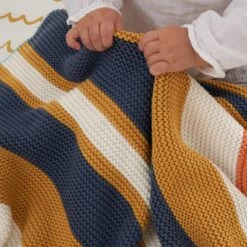 Tutti Bambini Tutti Bambini Chunky Knitted Baby Blanket 75 X 100cm - Our Planet -Push Chair Expert Sales 91BUtu24yZL. AC SL1500