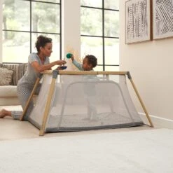 Tutti Bambini Tutti Bambini CoZee Go 3-in-1 Bassinet, Travel Cot & Playpen - Day & Night Bundle – Oak & Charcoal -Push Chair Expert Sales 91wp RyBL5L. AC SL1500 1