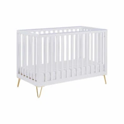Babymore Babymore Kimi Mini Cot Bed – White