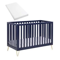 Babymore Babymore Kimi Mini Cot Bed – Midnight 7 Babymore Babymore Kimi Mini Cot Bed – Midnight -Push Chair Expert Sales Babymore Kimi Midnight Blue cotbed eco fibre mattress