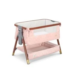 Tutti Bambini Tutti Bambini CoZee Luxe Mini Me Play Crib - Walnut & Blush