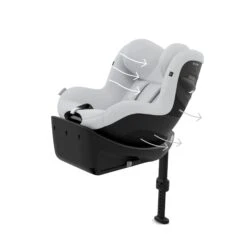 Cybex Cybex Sirona Gi Rotating ISOFIX Car Seat - Fog Grey 7 Cybex Cybex Sirona Gi Rotating ISOFIX Car Seat - Fog Grey -Push Chair Expert Sales Cybex Sirona Gi Fog Grey 5