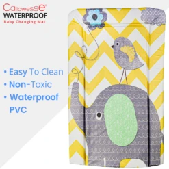 Callowesse Callowesse Soft Foam Baby Changing Mat - Elephant Chevron -Push Chair Expert Sales Description 1