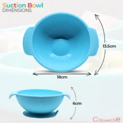 Callowesse Callowesse Silicone Suction Bowl - Pink 12 Callowesse Callowesse Silicone Suction Bowl - Pink -Push Chair Expert Sales Dimensions 2