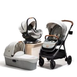 Joie Joie Finiti Flex Travel Ready System With I-Level Car Seat And ISOFIX Base - Oyster