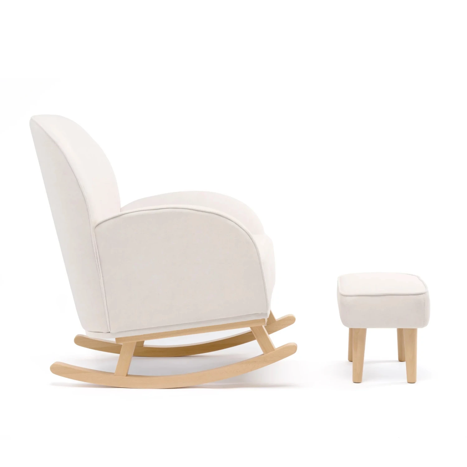 Babymore Babymore Freya Nursing Rocking Chair & Foot Stool – Cream Babymore Babymore Freya Nursing Rocking Chair & Foot Stool – Cream -Push Chair Expert Sales Freya Nursing Chair With Stool CREAM 6 scaled 1