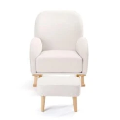 Babymore Babymore Freya Nursing Rocking Chair & Foot Stool – Cream 4 Babymore Babymore Freya Nursing Rocking Chair & Foot Stool – Cream -Push Chair Expert Sales Freya Nursing Chair With Stool CREAM 7 scaled 1