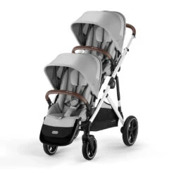 Cybex Cybex Gazelle S Twin Pushchair With Second Seat Unit - Lava Grey