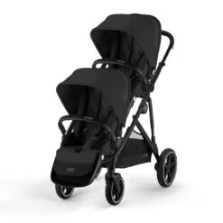 Cybex Cybex Gazelle S Twin Pushchair With Second Seat Unit - Moon Black