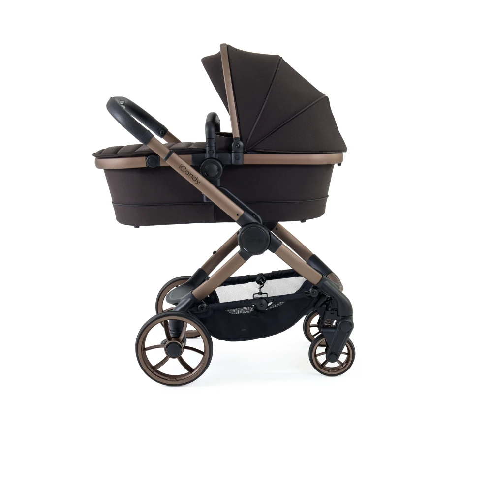 ICandy ICandy Peach 7 Complete Travel System With Maxi Cosi Pebble Pro 2 And ISOFIX Base - Pecan -Push Chair Expert Sales Image 2 Supporting iCandy Peach 7 Pecan Profile CC PF ELV