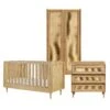 Tutti Bambini Tutti Bambini Japandi 3 Piece Nursery Furniture Set With Cot Bed, Dresser And Wardrobe - Light Oak 2 Tutti Bambini Tutti Bambini Japandi 3 Piece Nursery Furniture Set With Cot Bed, Dresser And Wardrobe - Light Oak -Push Chair Expert Sales Japandi 3 Pcs Room Set Light Oak 14 1