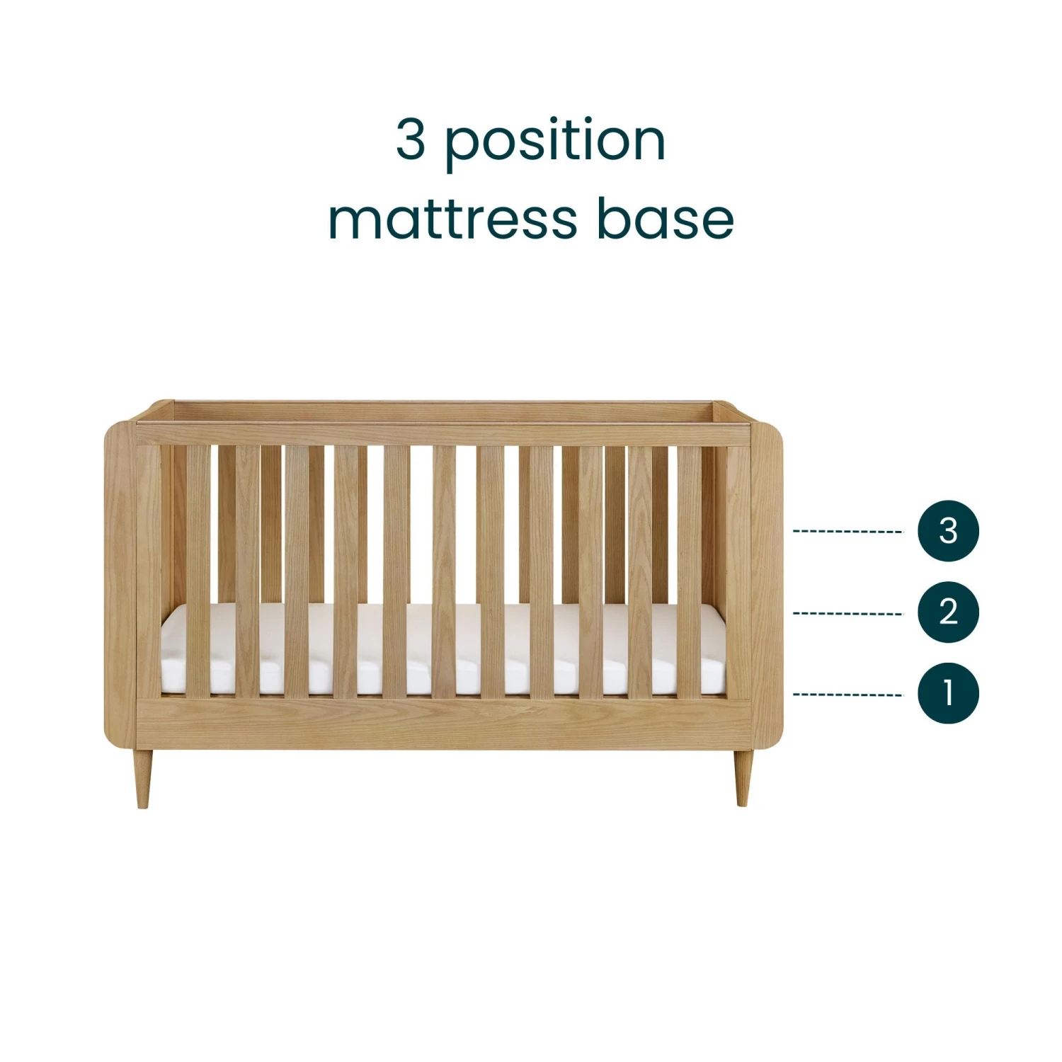 Tutti Bambini Tutti Bambini Japandi Cot Bed - Light Oak Tutti Bambini Tutti Bambini Japandi Cot Bed - Light Oak -Push Chair Expert Sales Japandi Cot Bed Light Oak 13