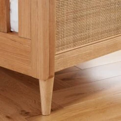 Tutti Bambini Tutti Bambini Japandi Mini 3 Piece Nursery Furniture Set With Cot Bed, Dresser And Wardrobe - Light Oak -Push Chair Expert Sales Japandi Cot Bed Light Oak 4 2