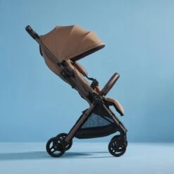 Silver Cross Silver Cross Jet 5 Compact Stroller - Cinnamon -Push Chair Expert Sales Jet5 2024 Cinnamon Side CreativeBackground