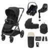Maxi-Cosi Maxi Cosi Oxford Select Travel System Bundle With Pebble S & ISOFIX Base - Twillic Black -Push Chair Expert Sales KF61300000 2024 maxicosi oxford 7pcsbundle twillicblack pebbleS FFS
