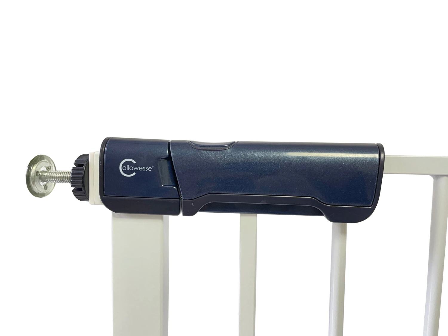 Callowesse Callowesse Kuvasz Tall & Narrow Baby Stair Gate - White Callowesse Callowesse Kuvasz Tall & Narrow Baby Stair Gate - White -Push Chair Expert Sales Kuvasz Top Locking Mechanism scaled 3