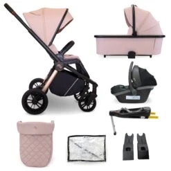 My Babiie My Babiie 450i Travel System With Infant Carrier - Pastel Pink -Push Chair Expert Sales MB450iPP 15