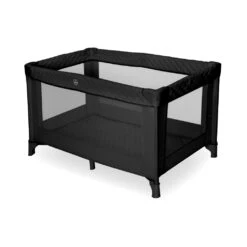 My Babiie My Babiie Quilted Travel Cot - Black