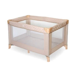My Babiie My Babiie Quilted Travel Cot - Blush