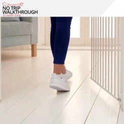 Callowesse Callowesse Metal Screw Fitted Baby Stair Gate W76-81cm - White 4 Callowesse Callowesse Metal Screw Fitted Baby Stair Gate W76-81cm - White -Push Chair Expert Sales No Trip Walkthrough png
