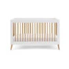 Obaby Obaby Maya Cot Bed - White With Natural -Push Chair Expert Sales Obaby maya cotbed white natural