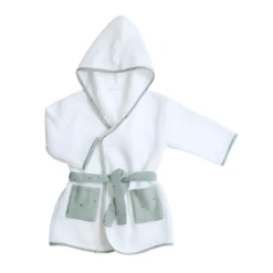 Gloop Gloop Organic Cotton Bath Robe 0-12 Months – Organic Green
