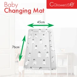 Callowesse Callowesse Soft Foam Baby Changing Mat - Penguin Party 4 Callowesse Callowesse Soft Foam Baby Changing Mat - Penguin Party -Push Chair Expert Sales Penguinparty Dimensions