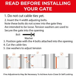 Callowesse Callowesse Metal Mesh Baby Stair Gate - Glacial White -Push Chair Expert Sales Pressure Fit Diamgram Guide Explanation png e330d208 d4ec 4d42 9ab4 f07d5da18c15